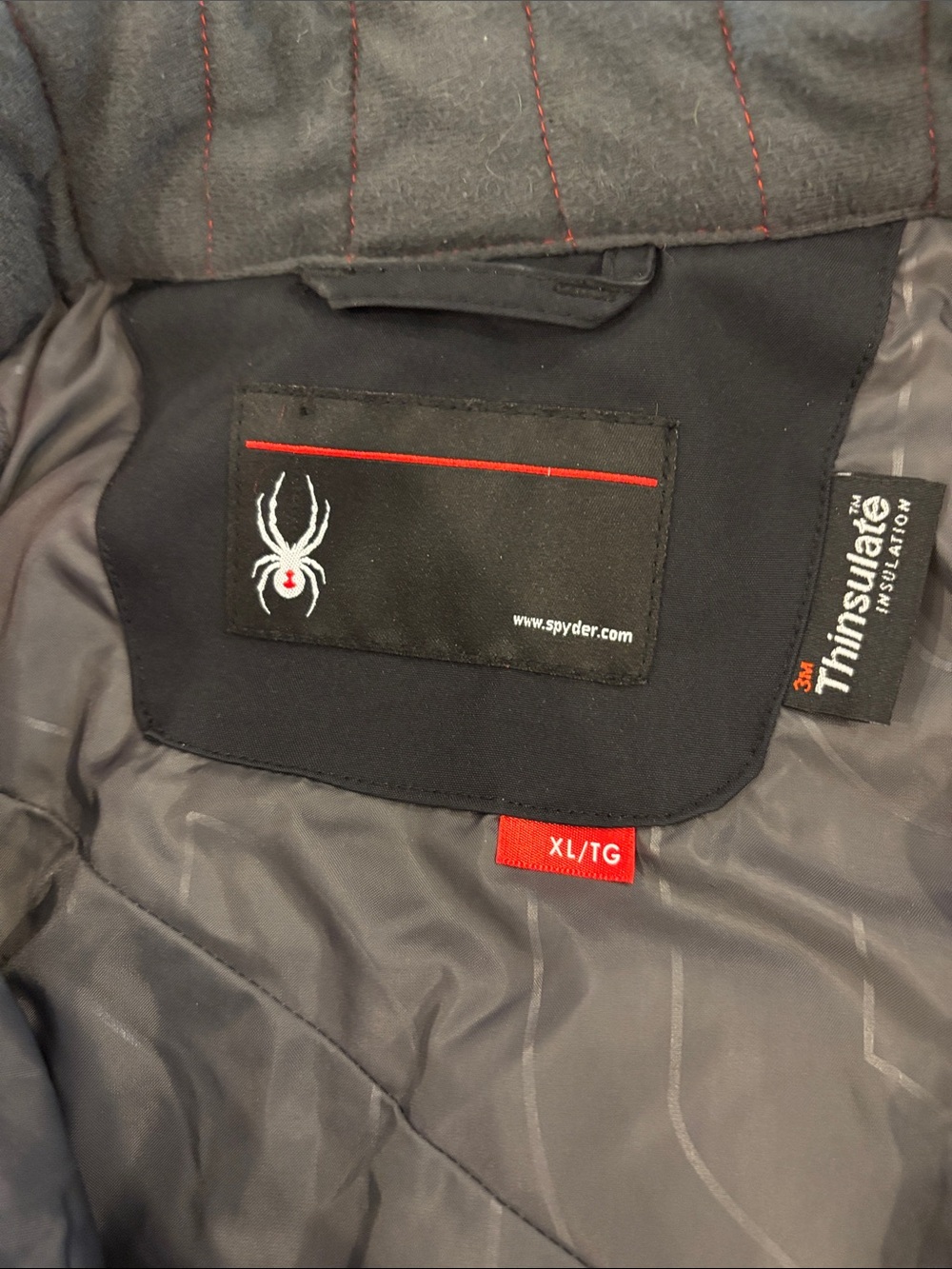Spyder Men’s Winter Snow Snowboarding Winter Jacket Size XL Red & Black $450+ - Picture 3 of 5